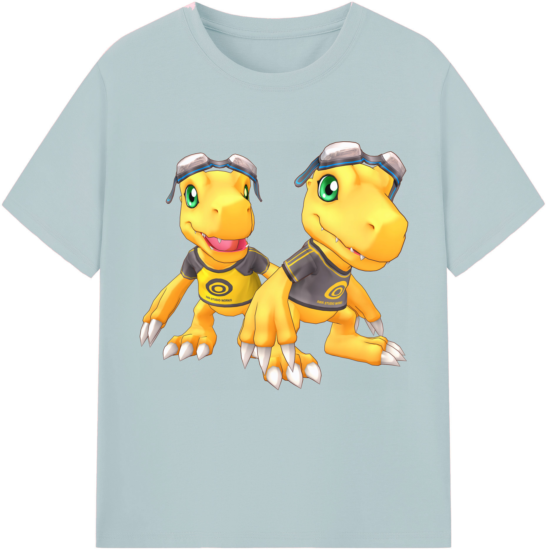 （画像用） Digimon デジタルモンスター/デジモン 綿100％半袖Tシャツ（フロントプリント）